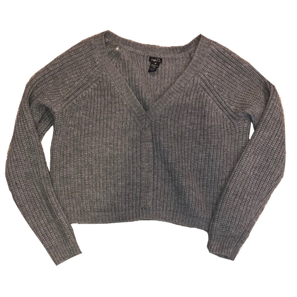 V neck knitted sweater